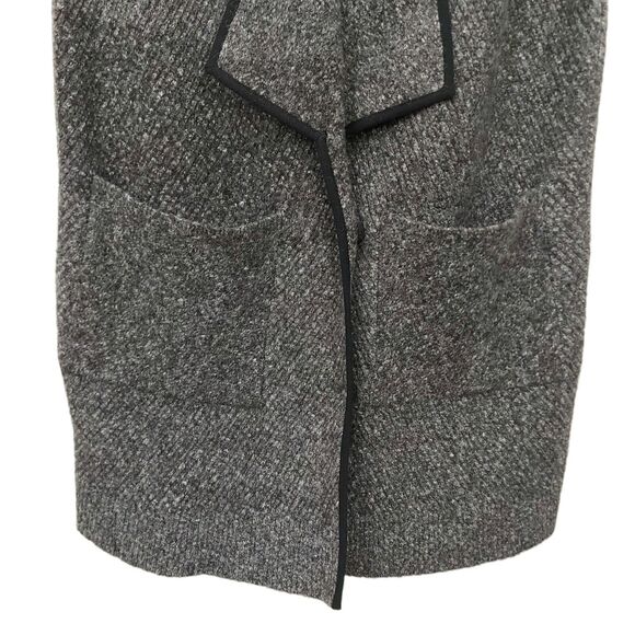 Anthropologie Greylin Wool Hooded Vest Womens M/L Gray Button Knitted Casual - Picture 3 of 11